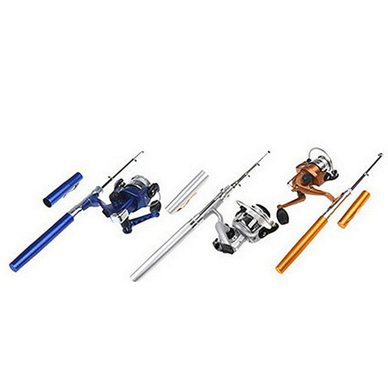 Fishing Rod Telescopic - 1M Pen Rod Set Mini Spinning