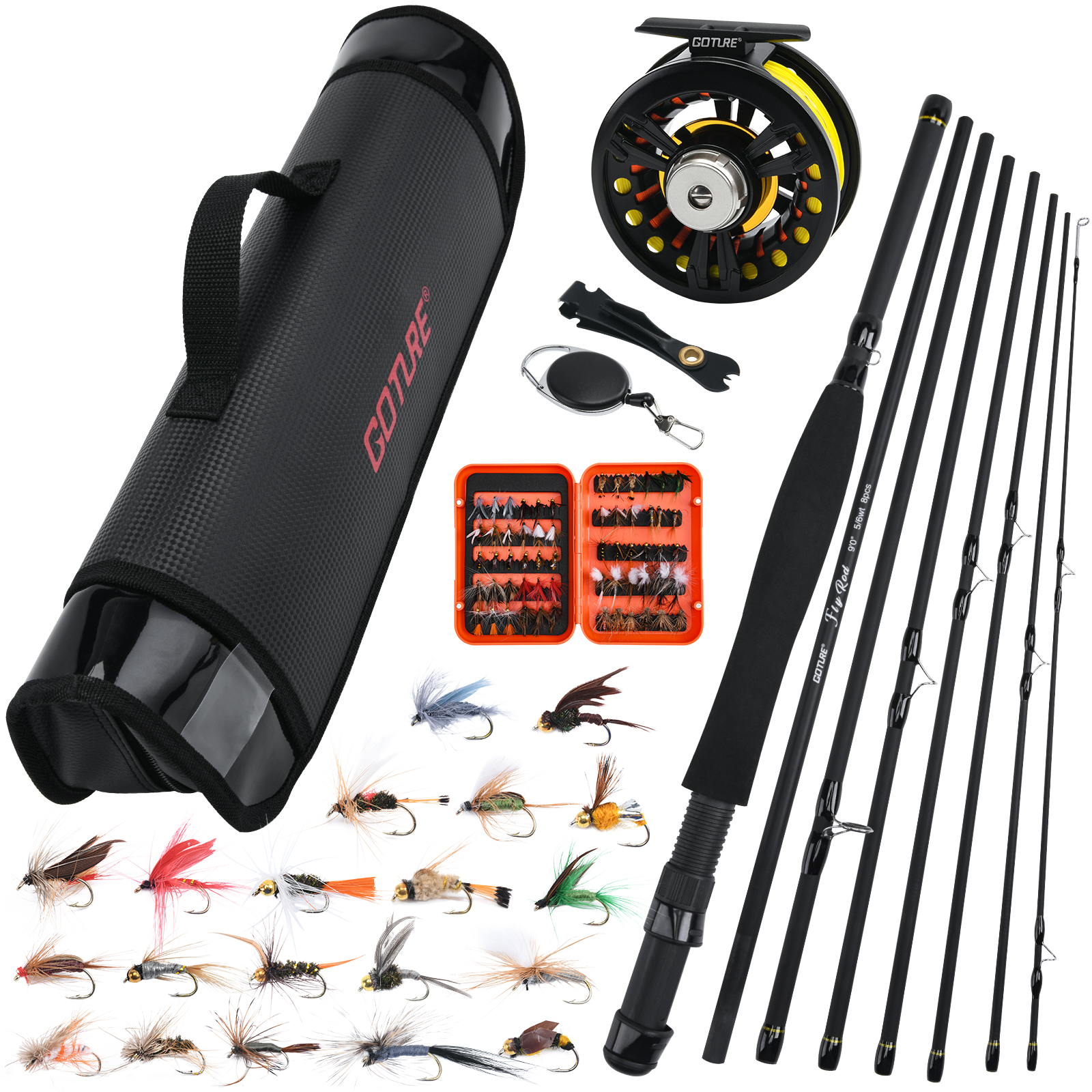 Goture 8Section Travel Fly Fis - Fishing Rod Fly 评论和价格