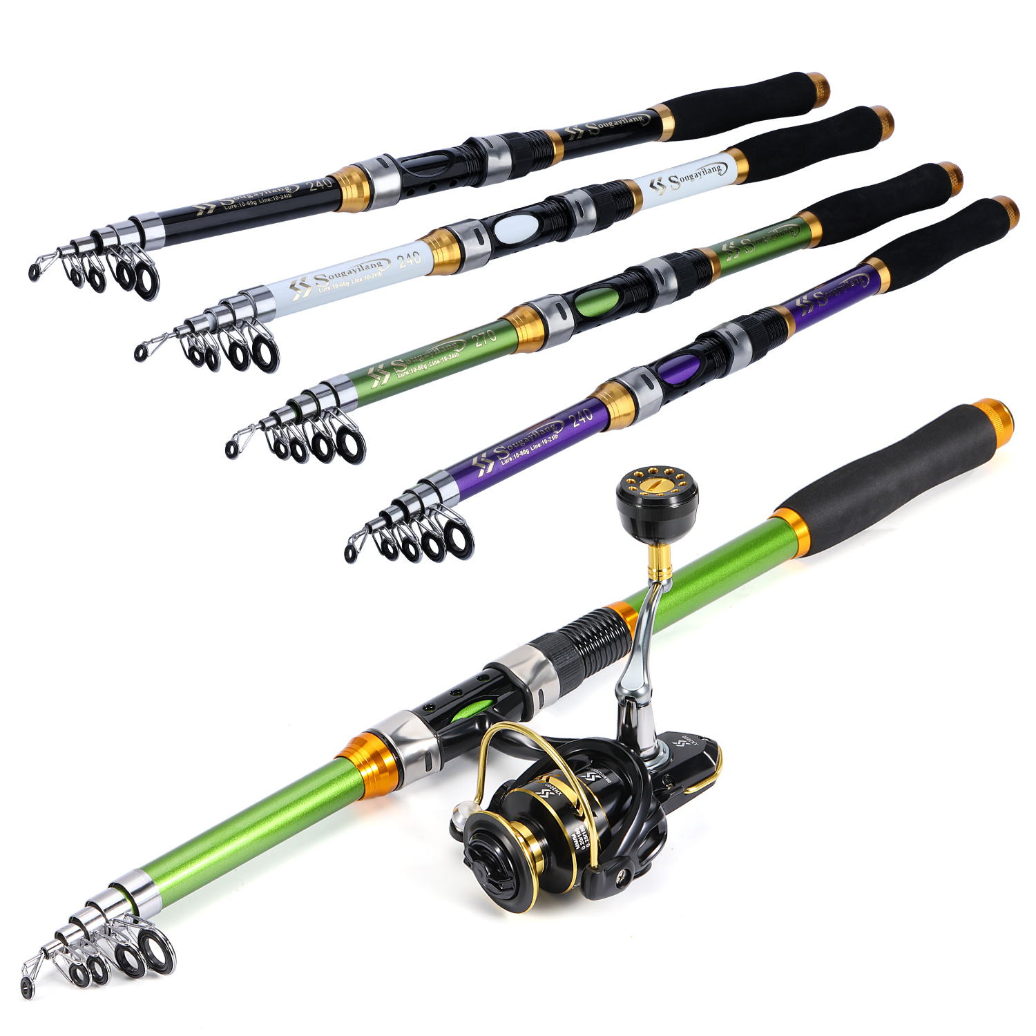 Sougayialng spinning fishing r - Fishing Rod Combo 评论和价格