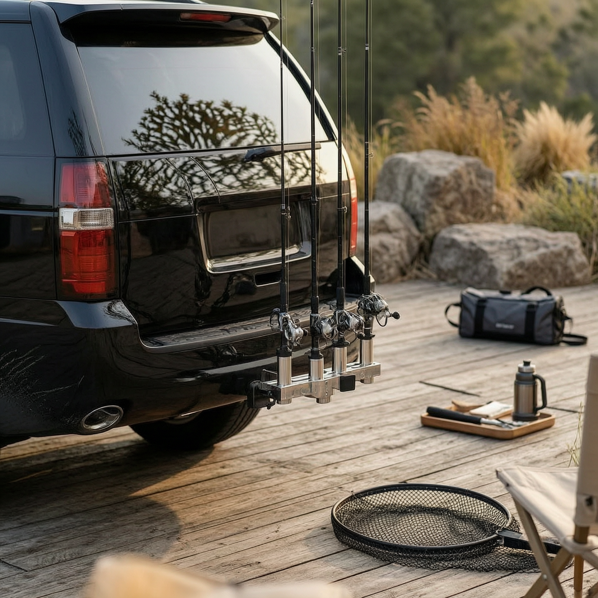 Hitch Fishing Rod Holder Unive - Fishing Rod Rack 评论和价格