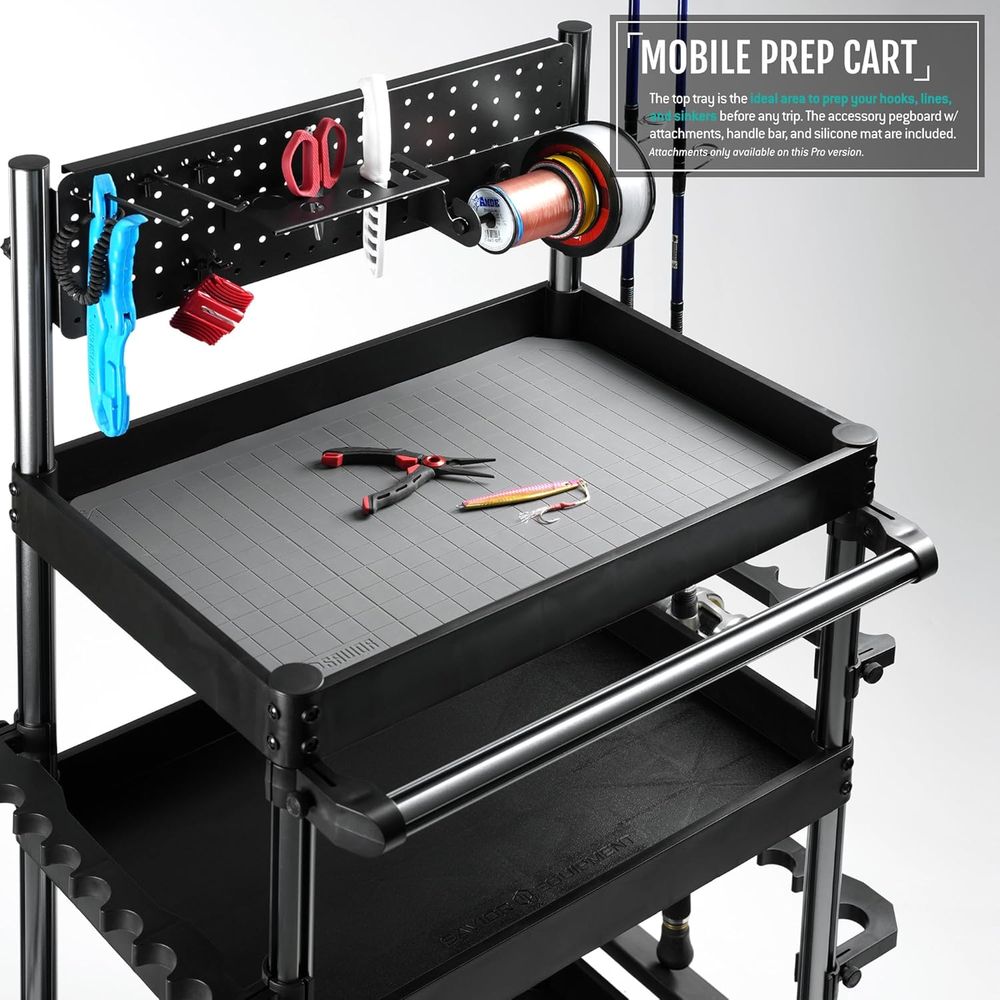 Pro Fishing Rod Cart with Adju - Fishing Rod Rack 评论和价格