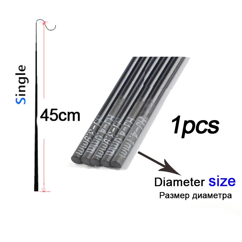 1.4mm-2.1mm 1 pieces 45cm Fish - Fishing Rod Tip Replacement 评论和价格