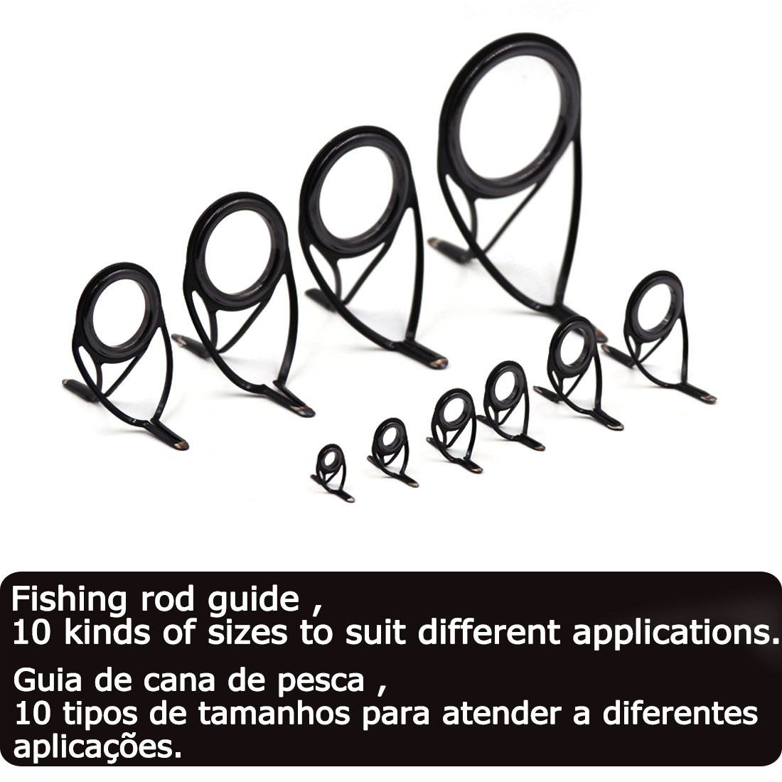 9KM OB Curved Rod Guide Kit 10 - Fishing Rod Building Kit 评论和价格