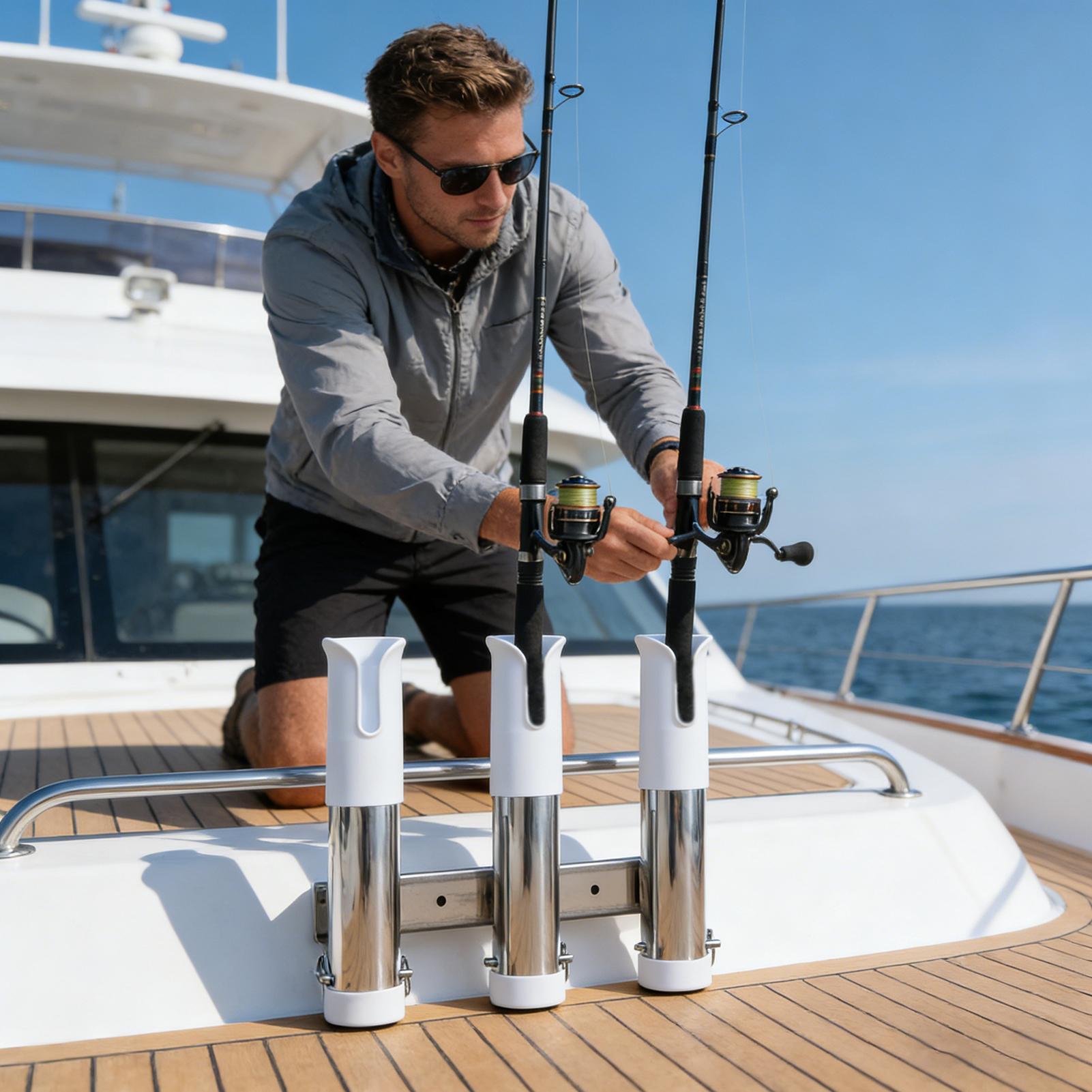 Rod Holder For Boat 3 Tube Lin - Fishing Rod Boat 评论和价格
