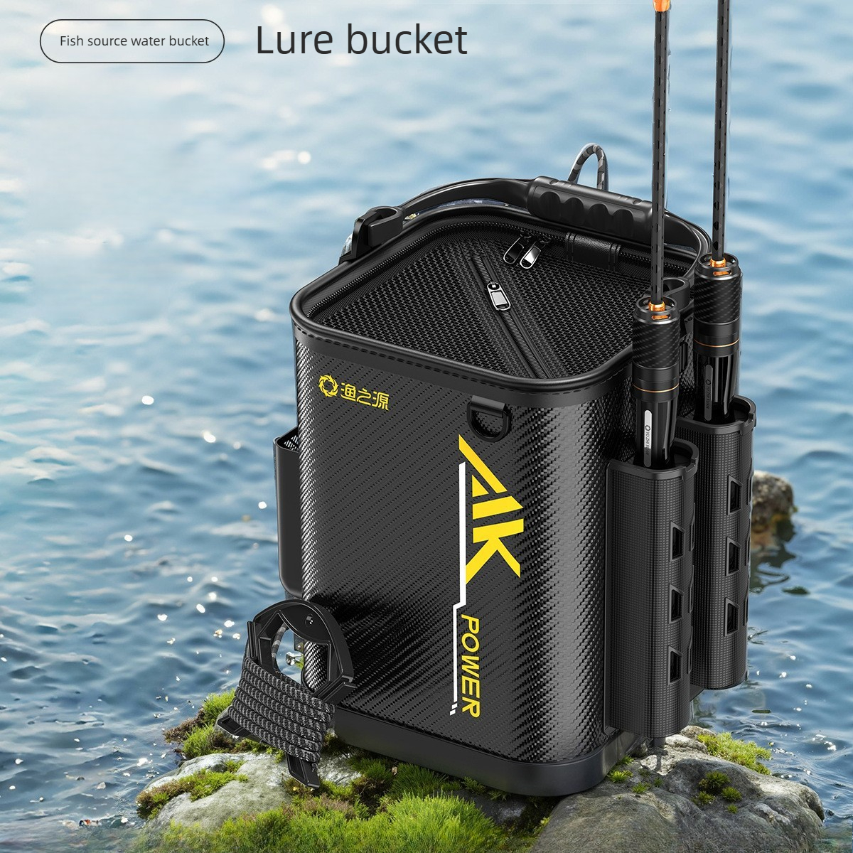 Multi-Functional Live Fish Buc - Fishing Rod Holder 评论和价格