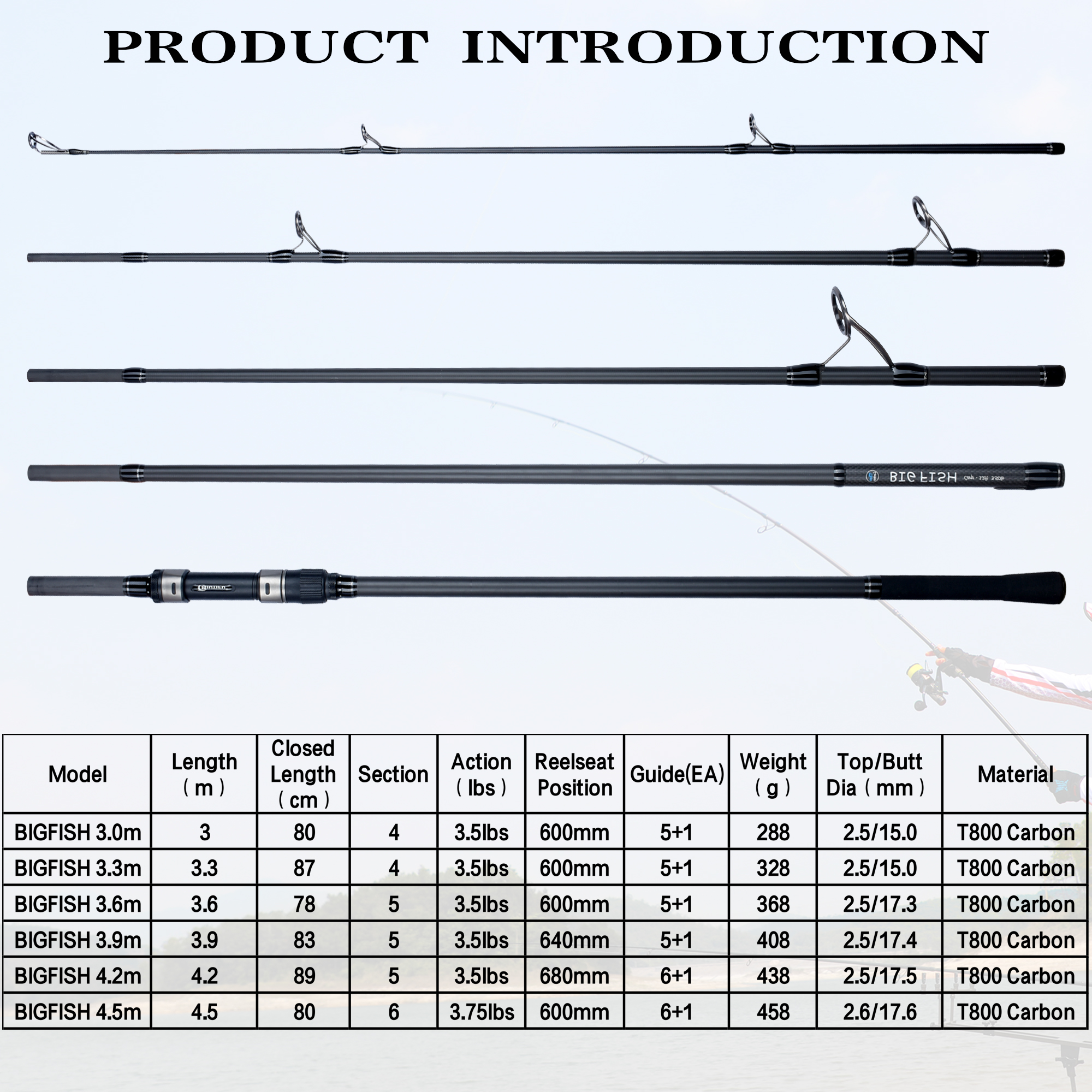BIUTIFU BIGFISH Carp Surfcasti - Fishing Rod Surf 评论和价格