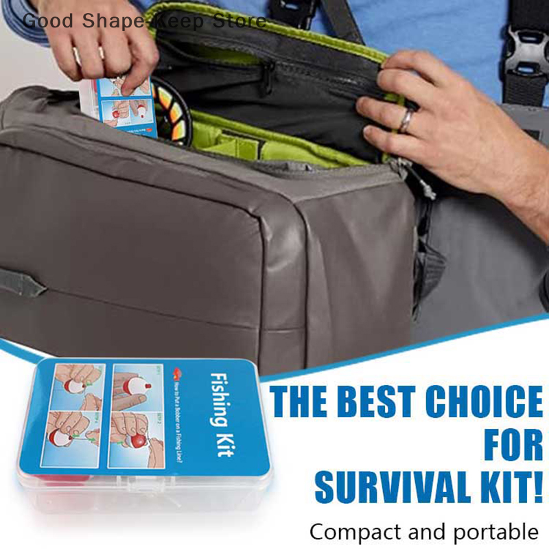 24Pcs Emergency Fishing Kit Po - Fishing Rod Case 评论和价格